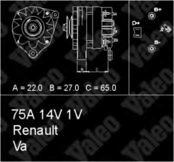 7700710373 Renault (RVI) gerador