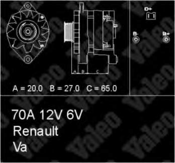 7701352047 Renault (RVI) gerador