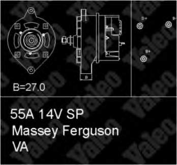 3637264R91 Massey Ferguson gerador