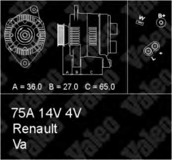 7700855616 Renault (RVI) gerador