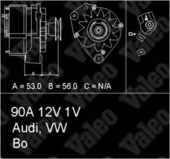 Gerador para Audi 200 (44, 44Q)