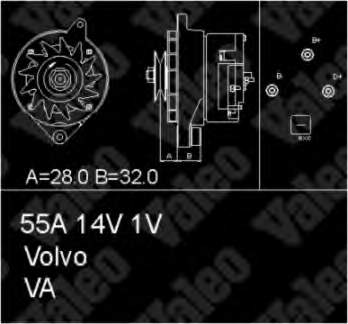 5001301 Volvo gerador