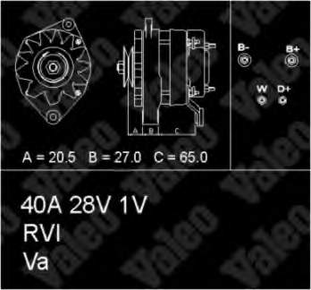 436352 VALEO gerador