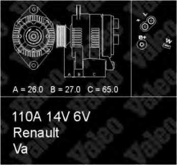 7701499605 Renault (RVI) gerador