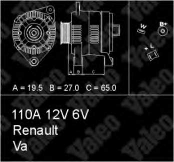 7700856856 Renault (RVI) gerador