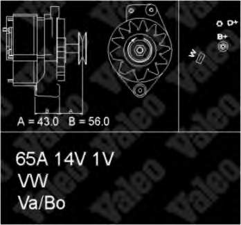 436400 VALEO gerador