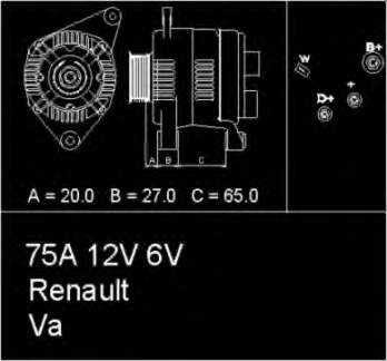 7701499610 Renault (RVI) gerador