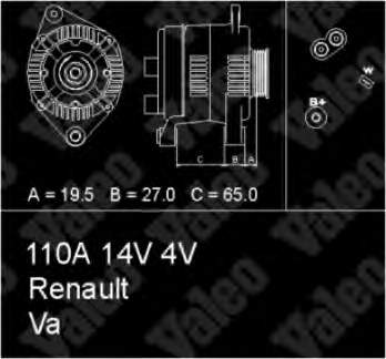 7701352304 Renault (RVI) gerador