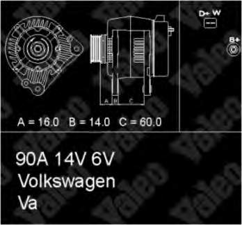 Gerador Skoda Felicia 2 6U1