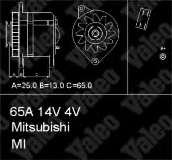 MD133513 Mitsubishi gerador