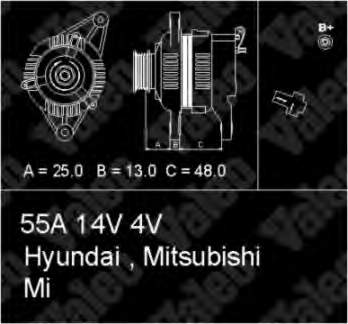 MD091791 Mitsubishi gerador