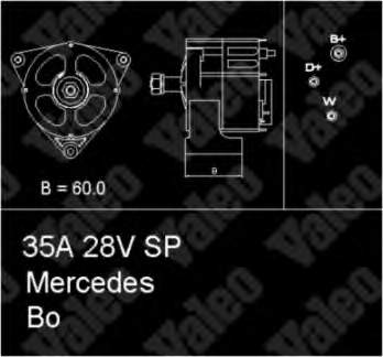 A0091541502 Mercedes gerador