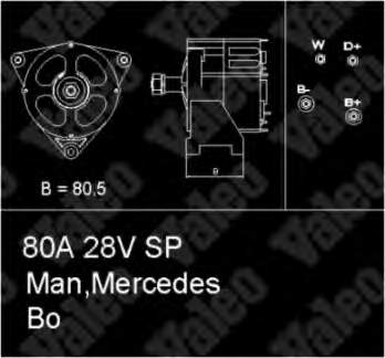 BBA32056 Borg&beck gerador