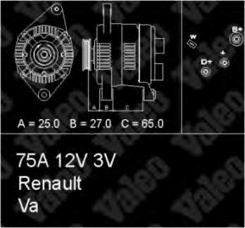 7701499597 Renault (RVI) gerador