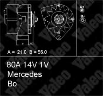 Gerador para Mercedes S (W126)