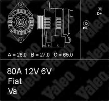 46231787 Fiat/Alfa/Lancia gerador