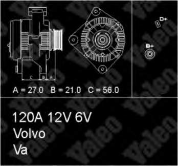 8111117 Volvo gerador