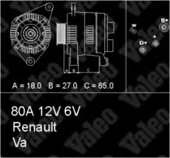 436661 VALEO генератор