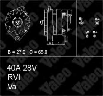 436664 VALEO gerador