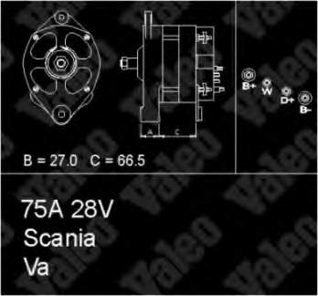 Gerador 436680 VALEO