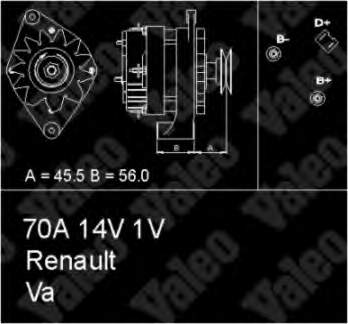 7700784977 Renault (RVI) gerador