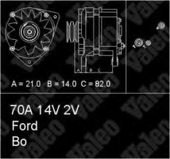 5014243 Ford gerador