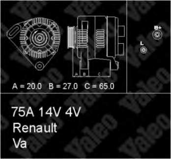 7711134795 Renault (RVI) gerador