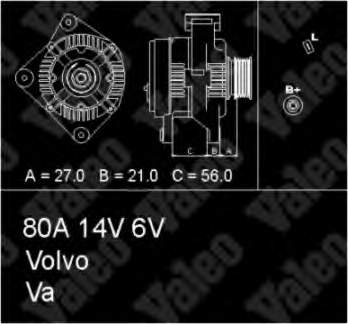 9162468 Volvo gerador