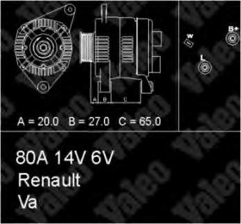 7701352301 Renault (RVI) gerador