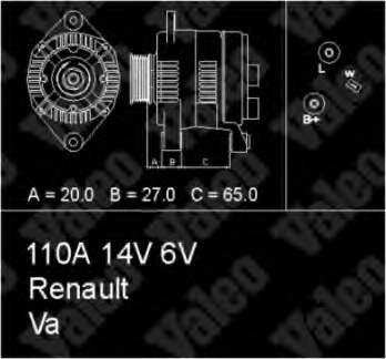 7700424597 Renault (RVI) gerador