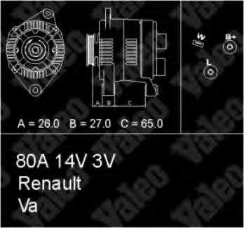 7700436627 Renault (RVI) gerador