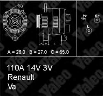 7700436628 Renault (RVI) gerador