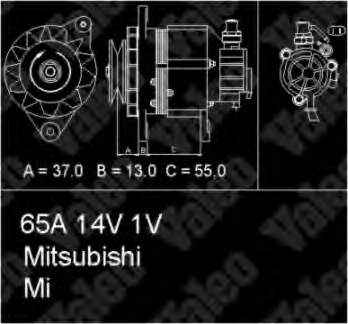 MD127087 Mitsubishi генератор