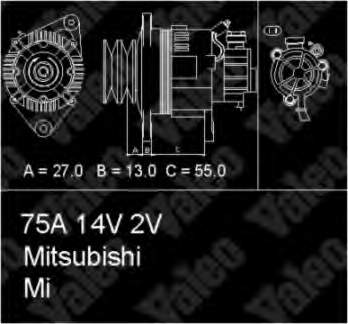 MD141119 Mitsubishi gerador