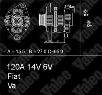 Gerador 437164 VALEO