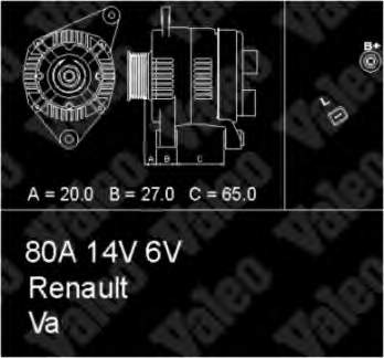 7711134722 Renault (RVI) gerador