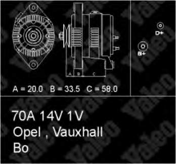 90389247 Opel gerador