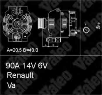 7700421477 Renault (RVI) gerador