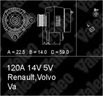 36002231 Volvo gerador