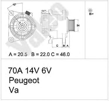 437355 VALEO gerador