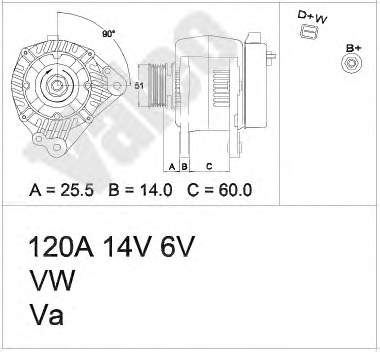 3544564 Volvo gerador