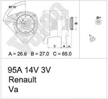 7711134753 Renault (RVI) gerador