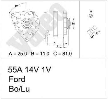 5003896 Ford gerador
