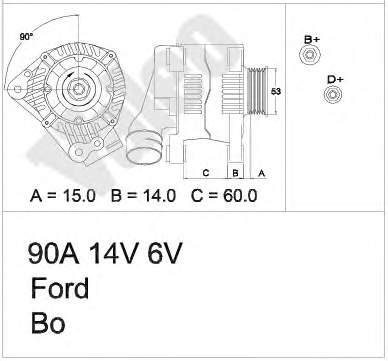 1406087 Ford gerador
