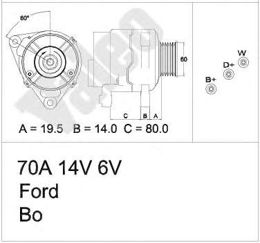 94AB10300BA Ford gerador