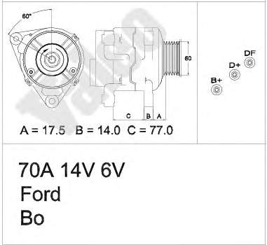 96FB10300DE Ford gerador