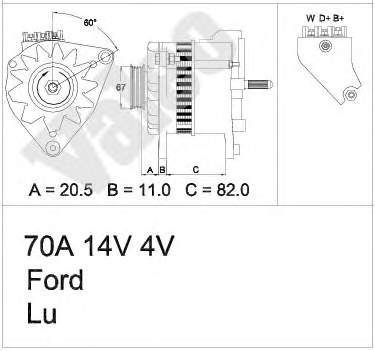 1516401R DAF gerador