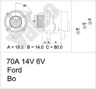 1406064 Ford gerador