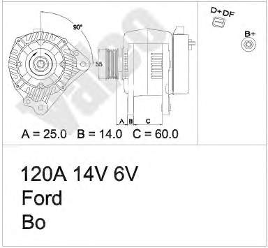 1406086 Ford gerador
