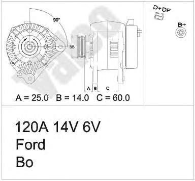 1638108580 Peugeot/Citroen gerador